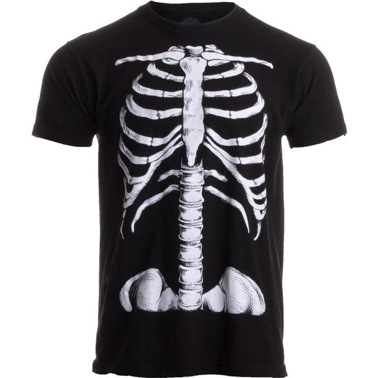 Skeleton Rib Cage | Jumbo Print Novelty Halloween Costume Unisex T-Shirt-Adult made in usa