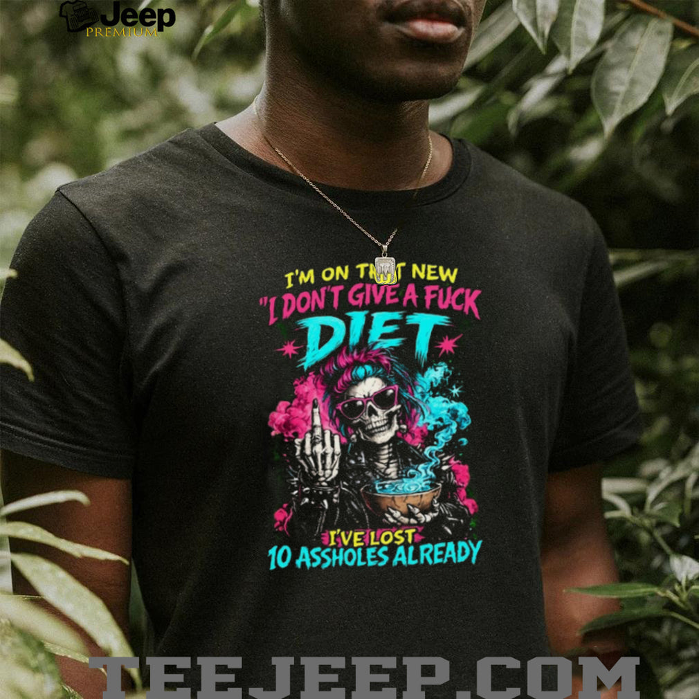 Skeleton Rockstar New Diet Funny Sarcastic Graphic T Shirt