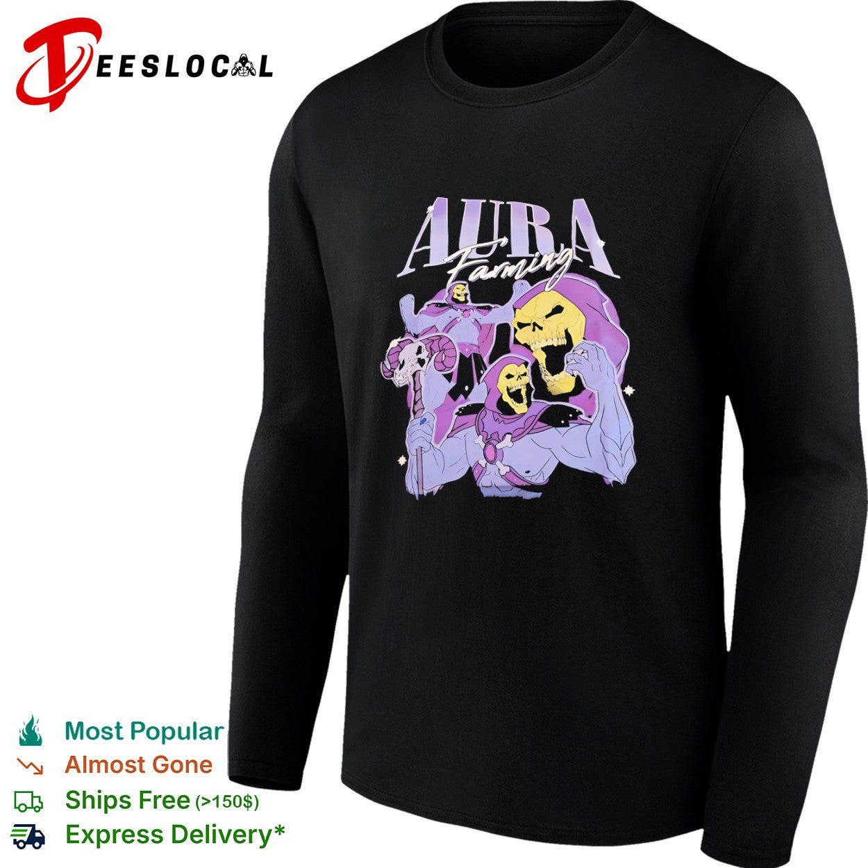 Skeletor Aura Farming Masters of the Universe shirt