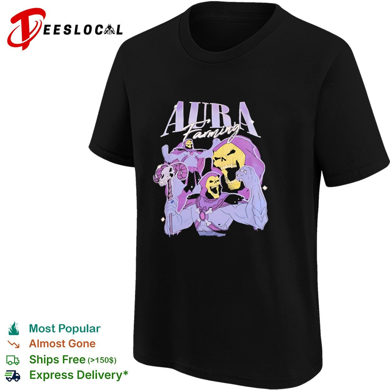 Skeletor Aura Farming Masters of the Universe shirt