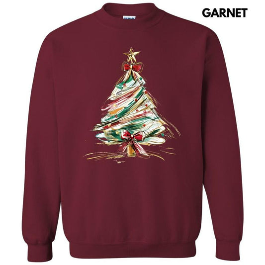 Sketched Christmas Tree Sweatshirt 'NLB'