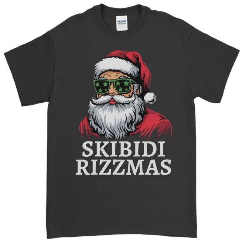 Skibidi Rizzmas Christmas Rizz Santa Claus Charisma Kid Cool Unisex Softstyle T-Shirt