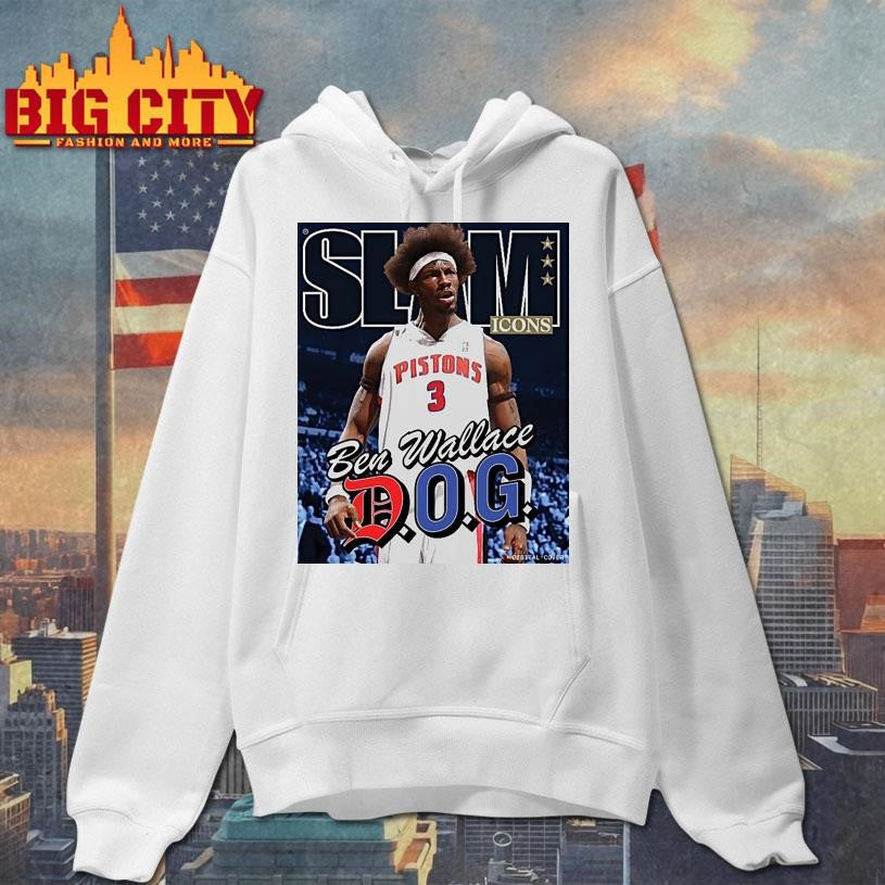 Slam Icons Ben Wallace Dog Detroit Pistons Shirt