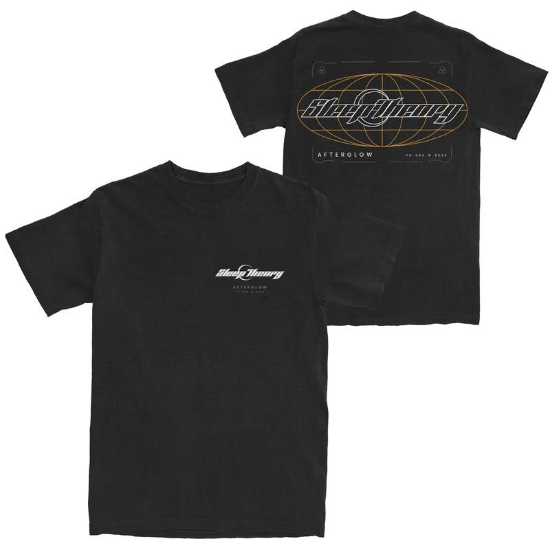 Sleep Theory Afterglow World Tour T-Shirt, 2025 Tour Globe Graphic Tee, Band Merch Streetwear, Unisex Menswear Womenswear Top