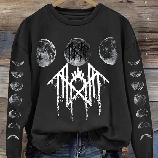 Sleep Token -  Moon Phase Print Vintage Sweatshirt - Hoodie, Gift For Fan Sleeves With Designs