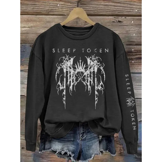 Sleep Token - Band Logo Print Vintage Sweatshirt - Hoodie, Gift For Fan Sleeves With Designs