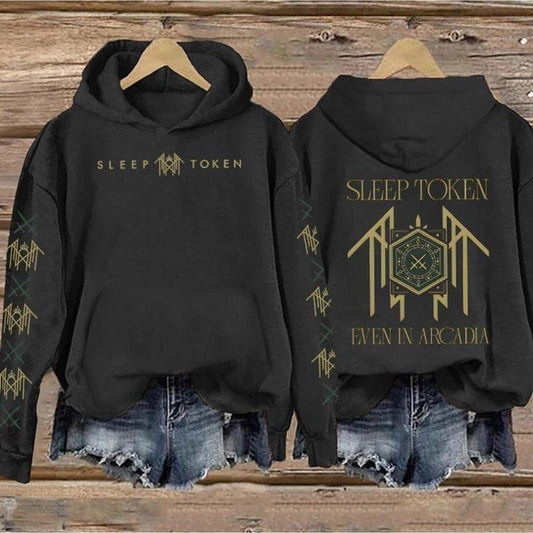 Sleep Token - RETRO LOGO THE EVEN IN ARCADIA TOUR Print Vintage Sweatshirt - Hoodie, Gift For Fan Sleeves With Designs UWI