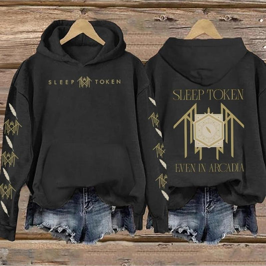Sleep Token - RETRO LOGO THE EVEN IN ARCADIA TOUR Type 3 Print Vintage Sweatshirt - Hoodie, Gift For Fan Sleeves With Designs WJE