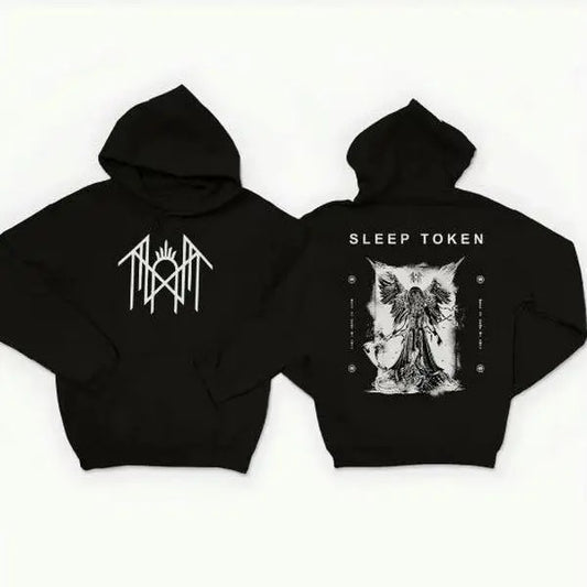 Sleep Token - Reaper Angel - Take Me Back To Eden Print Casual Print Vintage Sweatshirt - Hoodie, Gift For Fan SLT20250