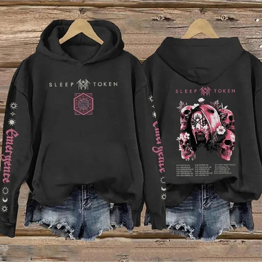 Sleep Token - Retro Mask New Design 2025 Print Vintage Sweatshirt - Hoodie, Gift For Fan Sleeves With Designs 1NR