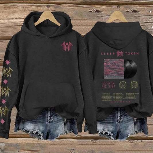 Sleep Token - THE EVEN IN ARCADIA TOUR DESIGN NEW Type 2 Print Vintage Sweatshirt - Hoodie, Gift For Fan Sleeves With Designs VGQ