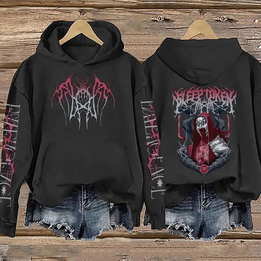 Sleep Token - THE EVEN IN ARCADIA TOUR RETRO BAND LOGO Print Vintage Sweatshirt - Hoodie, Gift For Fan Sleeves With Designs STP