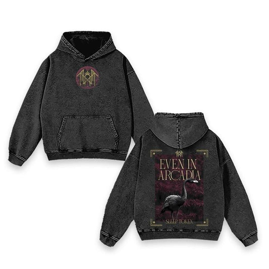 Sleep Token - THE EVEN IN ARCADIA TOUR RETRO BAND LOGO Print Vintage Sweatshirt - Hoodie, Gift For Fansss Q5KSB