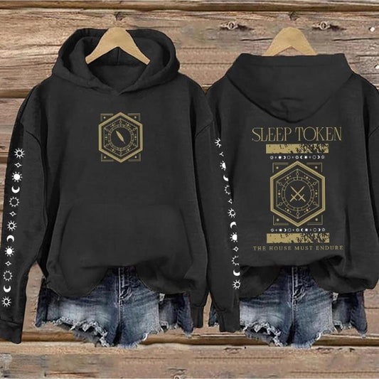Sleep Token - THE HOUSE MUST ENDURE Type 2 Print Vintage Sweatshirt - Hoodie, Gift For Fan Sleeves With Designs DH8