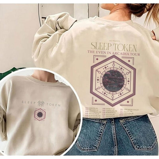 Sleep Token 2 Sides THE EVEN IN ARCADIA TOUR T-Shirt, Comfort Colors T-Shirt, Sweatshirt, Hoodie Gift For Fan Type 7 QRDZZZ
