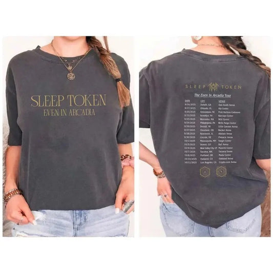 Sleep Token 2 Sides THE EVEN IN ARCADIA TOUR T-Shirt, Comfort Colors T-Shirt, Wash Shirt Gift For Fan Type 4 7QFFDJ