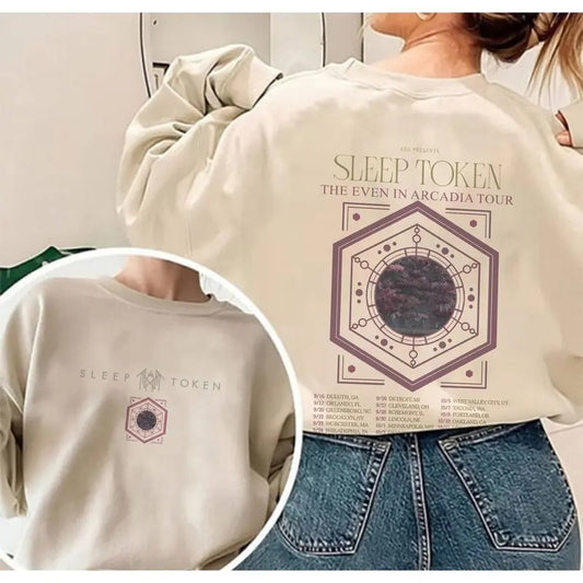 Sleep Token 2 Sides THE EVEN IN ARCADIA TOUR T-Shirt, Comfort Colors T-Shirt, Wash Shirt Gift For Fan Type 7 IUA3JS