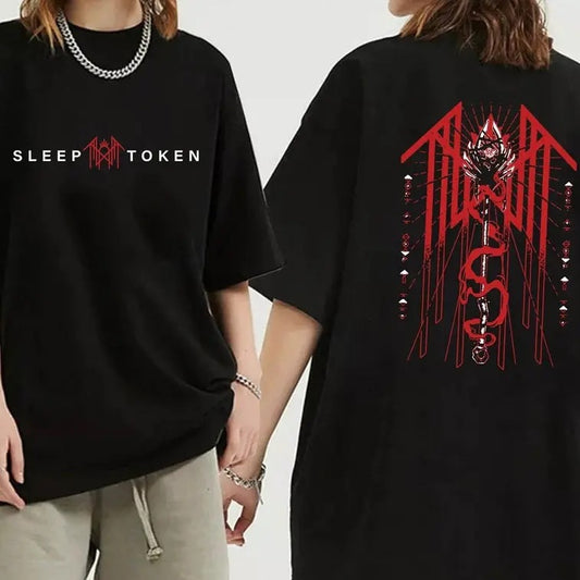 Sleep Token Double Sides Shirt, Reaper Angel TShirt, Vintage TRIDENT Hoodie, Sleep Token Tour Merch, Gifts For Fan Men Women