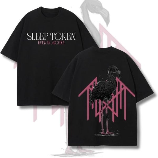 Sleep Token Merch Even In Arcadia Flamingo Logo Vintage Design Tee Two Sides Print T-Shirt, Sweatshirt, Hoodie, Gift For...