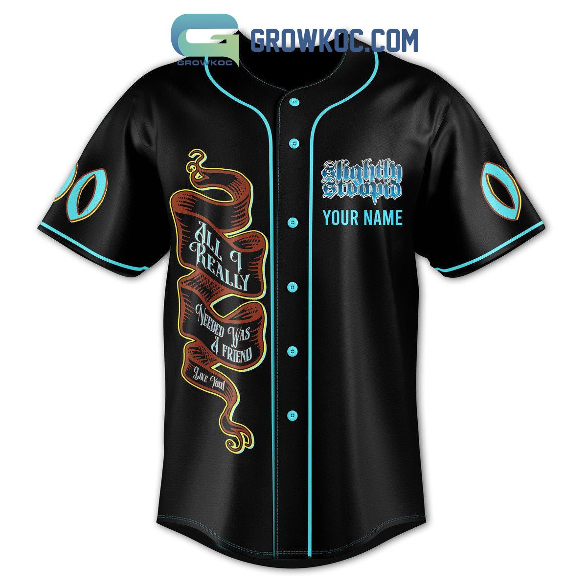Slightly Stoopid Anywhere I Go I Choose To Be With You Personalized Baseball Jersey