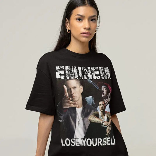 Slim Shady Retro T Shirt, Vintage Bootleg Detroit 8 Mile 90s Tee, Rap God Music Shirt Mother Day Gift For Her Him, Present Hip Hop, Unisex T-Shirt, Gifts For Him Her, Short Sleeve Tee Shirt, Gifts For Birthday Fathers Day Christmas