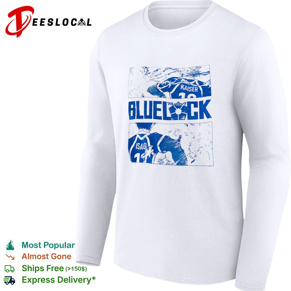 Blue Lock Isagi 11 and Kaiser 10 shirt