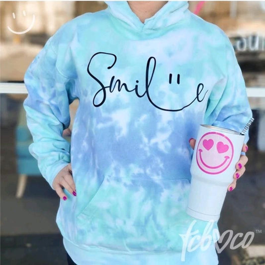 Smile Tie Dye Hoodie