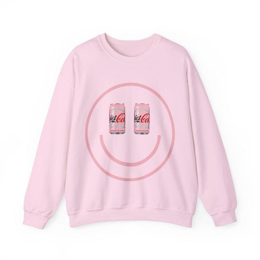 Smiley Face Diet Coke Lover Oversized Crewneck Shirt Menswear Sweatshirt Hoodie | WearSparks.com