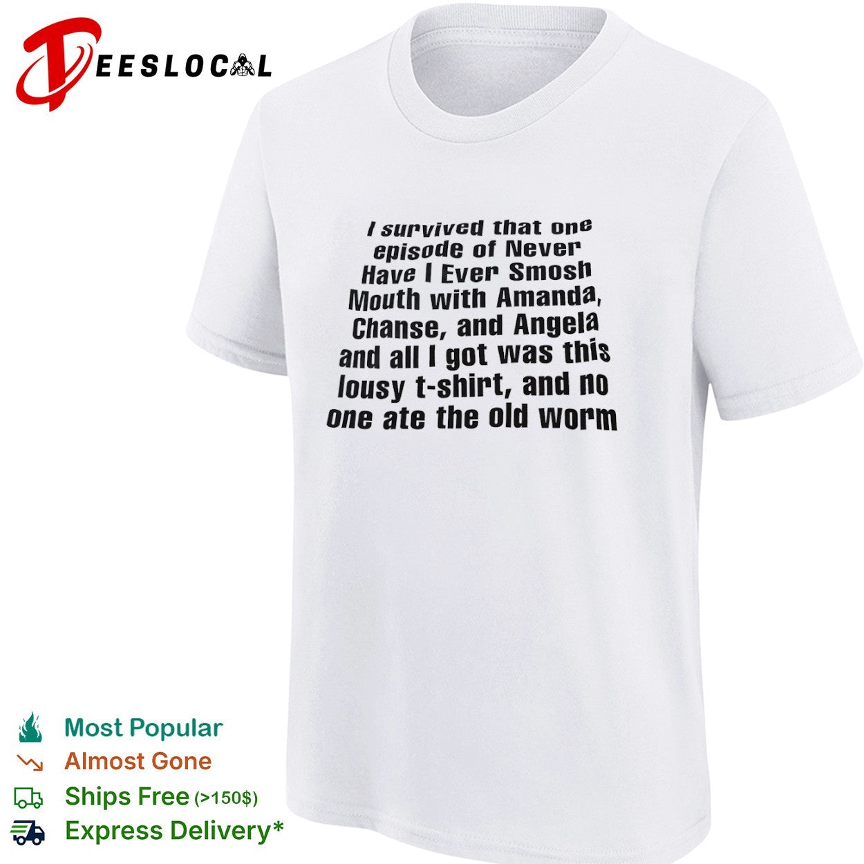 Smosh Never Have I Ever Amanda Chanse Angela I survived that one episode of shirt