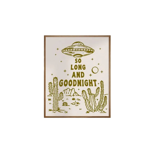 So Long And Goodnight, GiclÉE Fine Art Print, Western Art Print, Yallternative Wall Art, Mcr Art, My Chemical Romance Art, Poster Prints No Frame, Gifts For Men Women Wall Decor, Wall Art Room Decor, Vintage Poster Art, Gifts For Birthday