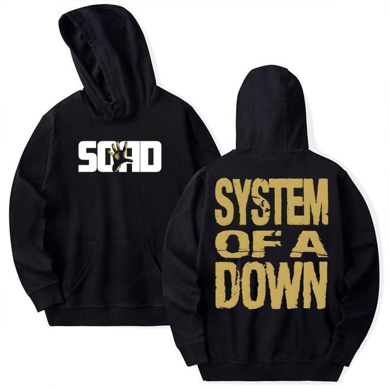 Soad Vintage 2 Sided Hoodie, Alternative Rock Apparel, Iconic Band Top, Unisex Sweater Pullover Tee