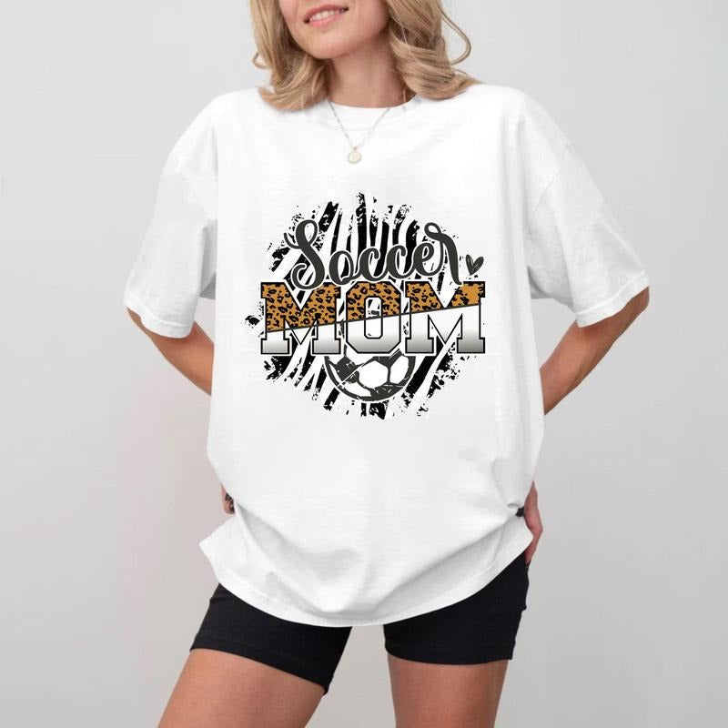 Soccer MOM Vintage Cotton Crewneck, Unisex Soft Cotton Shirt