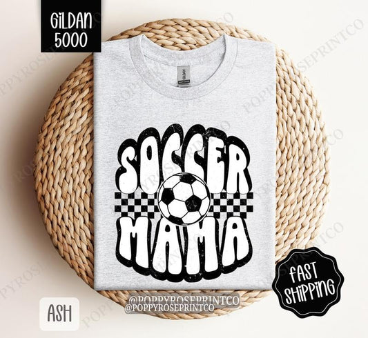Soccer Mama Shirt Gildan, Sports Mom Women's Tee, Cute Soccer Mom Women's Tshirt Plus Sizes