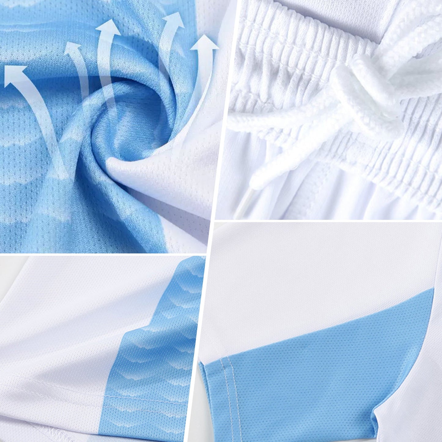 Custom Black Panther Blue-White Stripes Sublimation Soccer Uniform Jersey T-Shirts, Hoodie, Sweatshirt (Image 3)