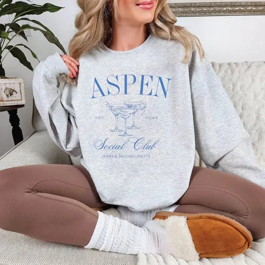 Social Club Sweatshirt, Bachelorette Sweatshirts, Bachelorette Squad Sweatshirts, Charleston Bachelorette Gift Ideas, Bridal Party Gift