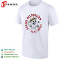 Social Distortion FC St Pauli skeleton shirt
