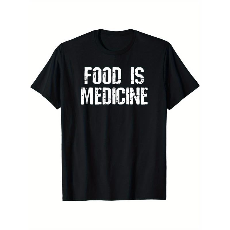 Soft & Breathable 100% Cotton Vegan Dietitian Graphic Tee - Perfect Gift for Men, Women, and Friends | Casual Round Neck T-Shirt with Unique Food Is Medicine Print | Machine Washable Made in USA