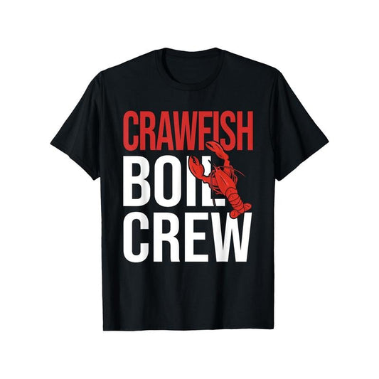 Soft & Breathable Cotton Crayfish Graphic Tee - Perfect Casual Gift for Men, Women, Family & Friends - Machine Washable, Versatile Fit S-XXXL, Black made in usa