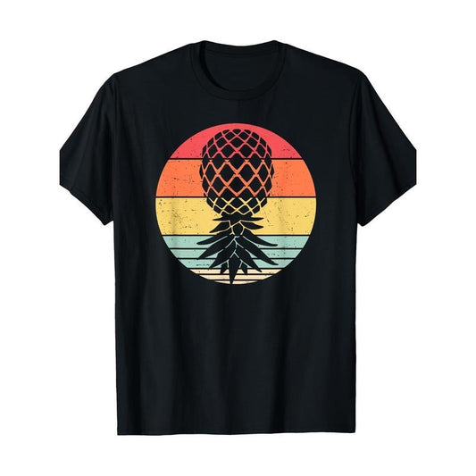 Soft & Durable 100% Cotton Men's T-Shirt with Unique Pineapple Design - Breathable, Comfort-Fit Casual Tee for Casual Attire, Short-Sleeve Crew Neck,, Perfect for Summer Outings made in usa