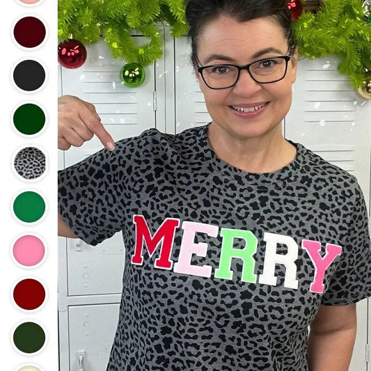 Soft Chenille Merry Graphic T-Shirt