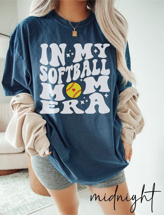 Softball Mom Shirt Comfort Colors Softball Mom Era Shirt Custom Softball Mom Tee Softball Mom Tshirt In My Softball Era Tee Sports Team  sweater and hoodie