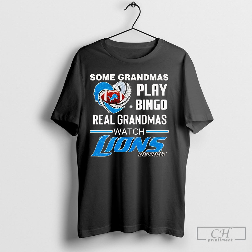 Some Grandmas Play Bingo Real Grandmas Watch Detroit Lions Shirt Sweater