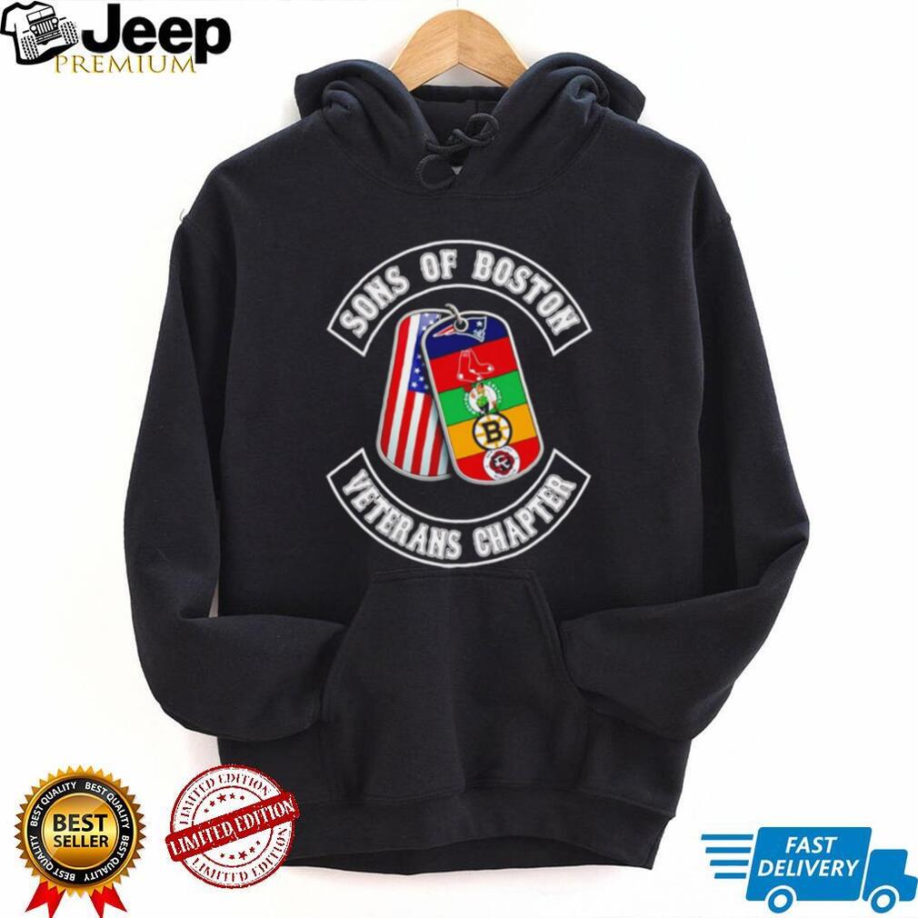 Sons of Boston Veterans Chapter Massachusetts Sports Teams Dog Tags T Shirt
