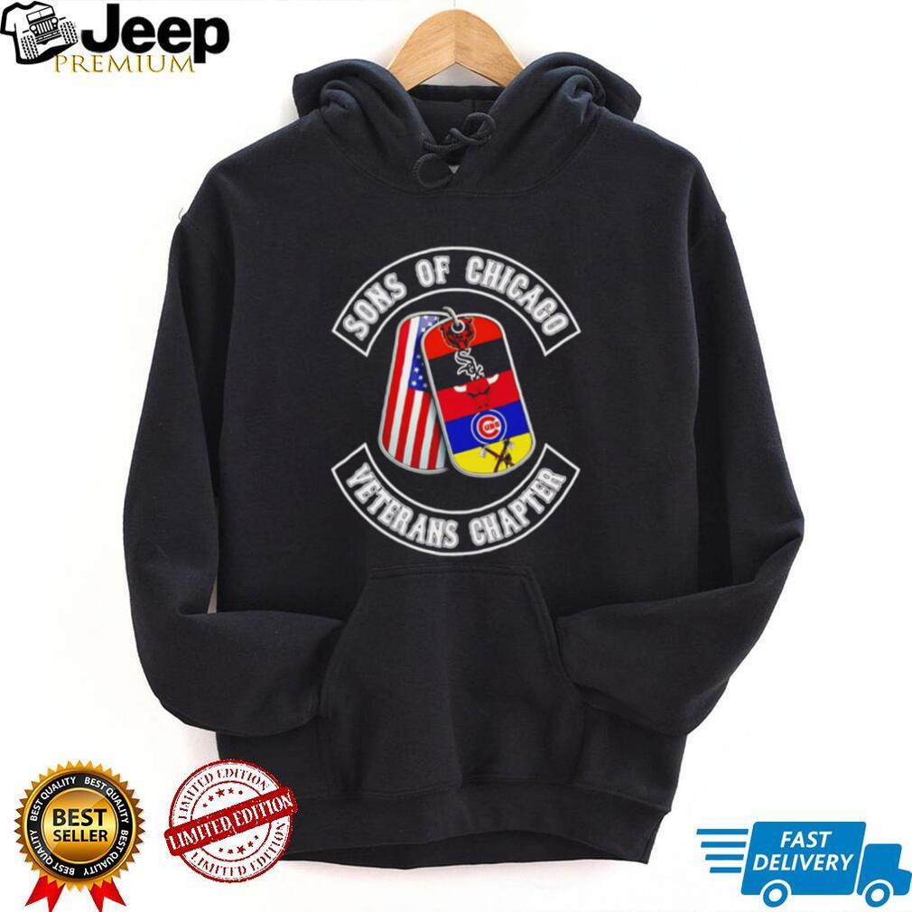 Sons of Chicago Veterans Chapter Illinois Sports Teams Dog Tags T Shirt