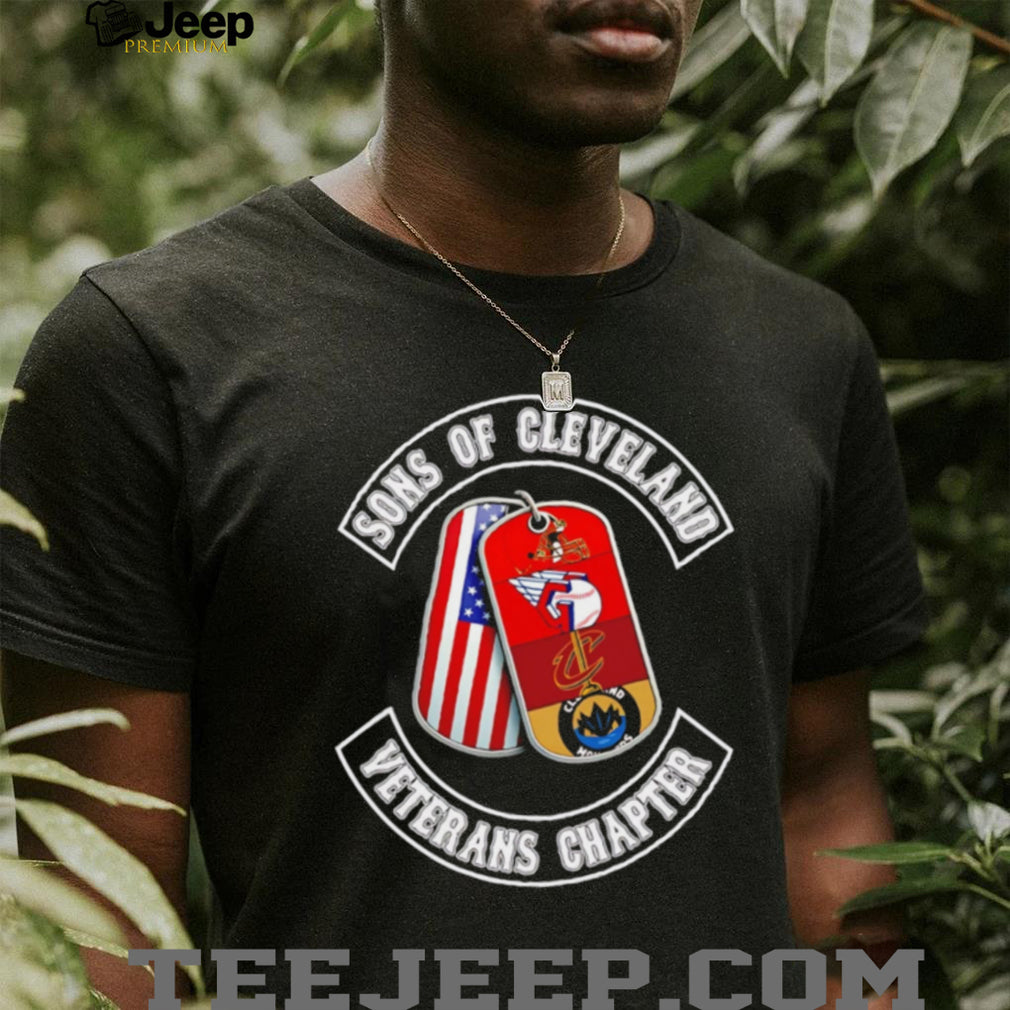 Sons of Cleveland Veterans Chapter T Shirt Cleveland Sports Teams Dog Tags T Shirt