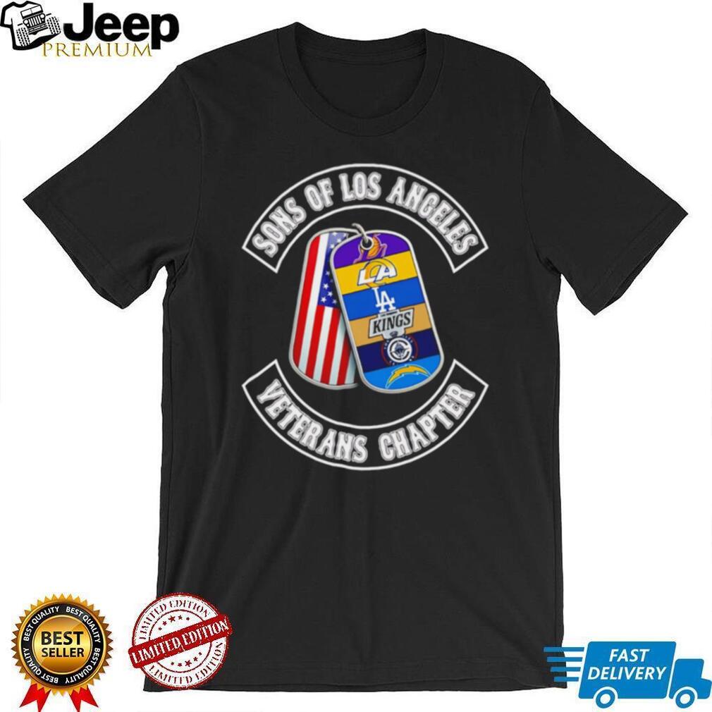 Sons of Los Angeles Veterans Chapter T Shirt LA Sports Teams Dog Tags T Shirt