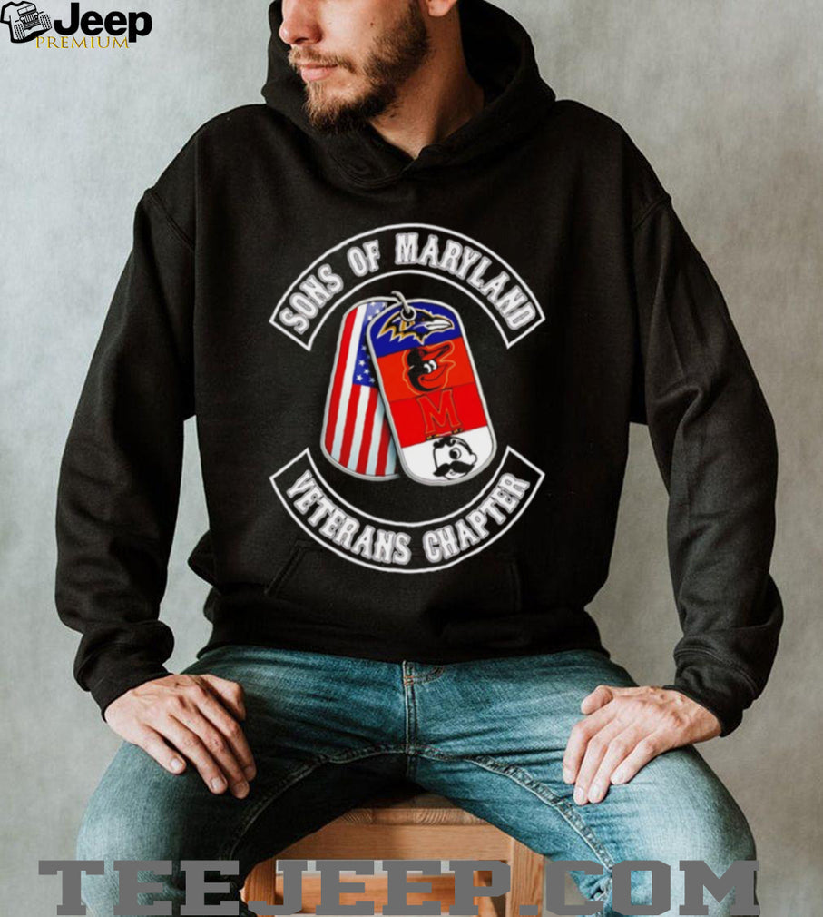 Sons of Maryland Veterans Chapter T Shirt Maryland Sports Teams Dog Tags T Shirt