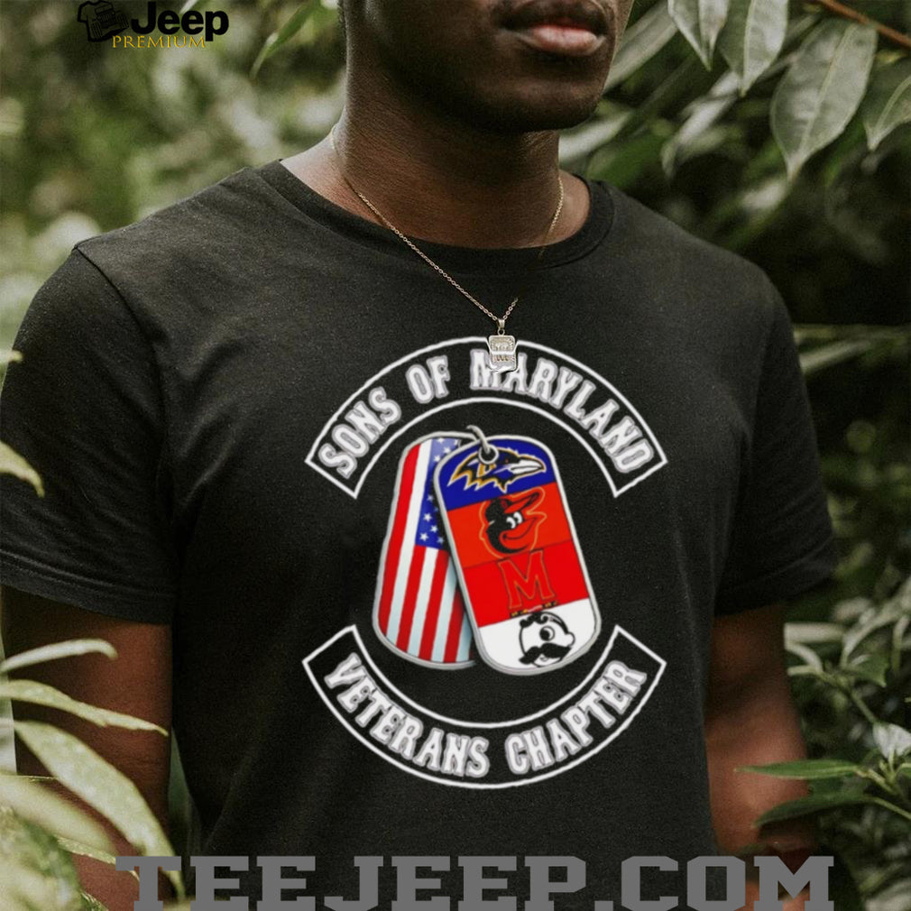 Sons of Maryland Veterans Chapter T Shirt Maryland Sports Teams Dog Tags T Shirt
