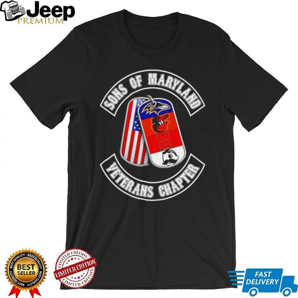 Sons of Maryland Veterans Chapter T Shirt Maryland Sports Teams Dog Tags T Shirt