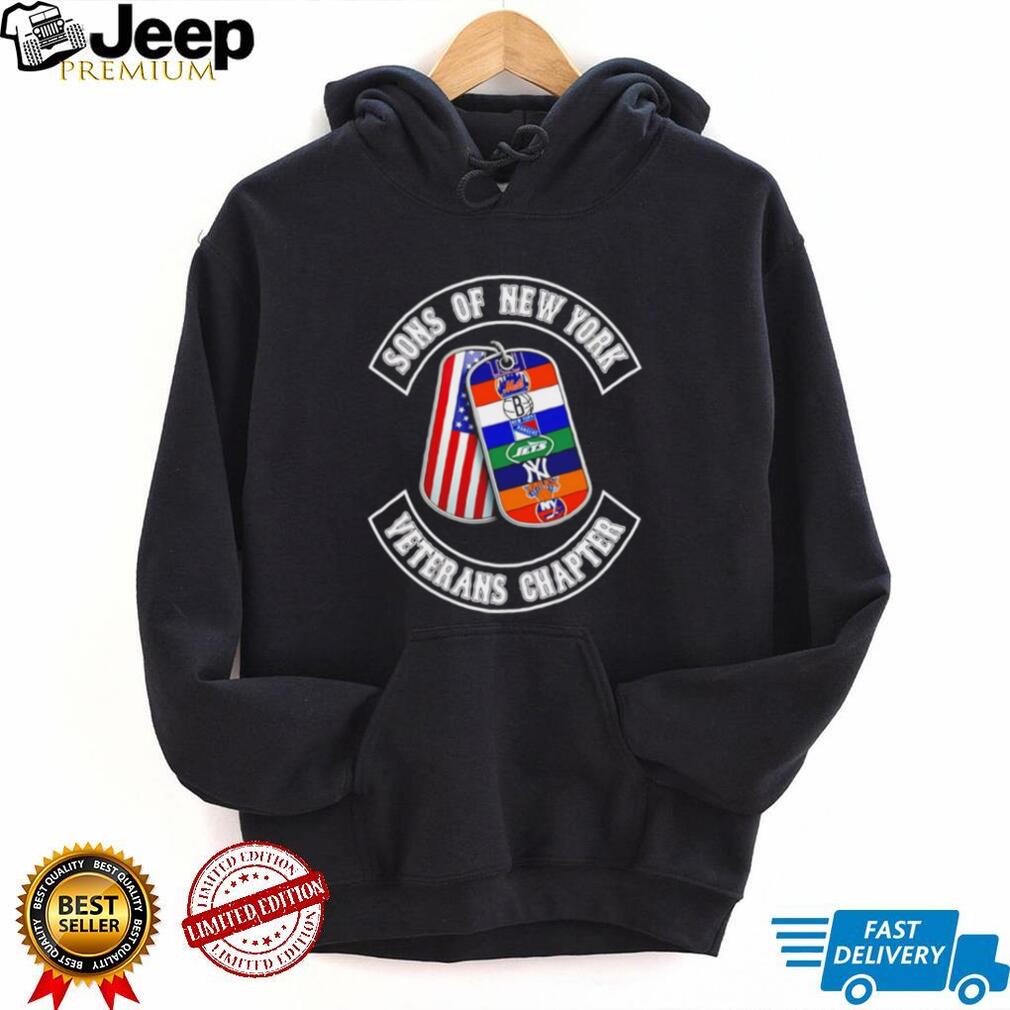 Sons of New York Veterans Chapter T Shirt NYC Sports Teams Dog Tags T Shirt